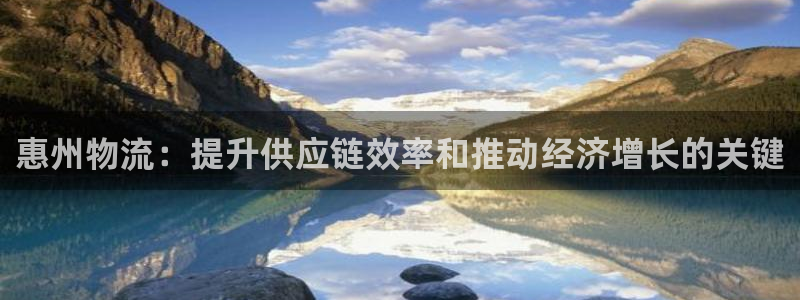 28圈软件有什么用：惠州物流：提升供