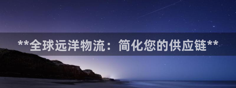 28圈如何看计划：**全球远洋物流：