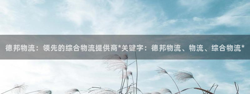 28圈app注册地址：德邦物流：领先