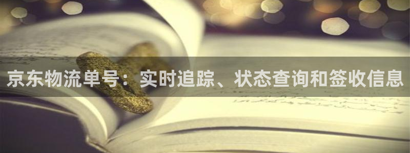 南宫28圈官网：京东物流单号：实时追