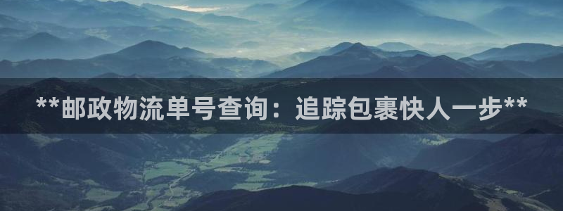 28圈怎么注册：**邮政物流单号查询