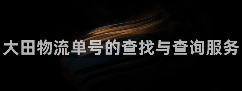 28圈充值不处理：大田物流单号的查找